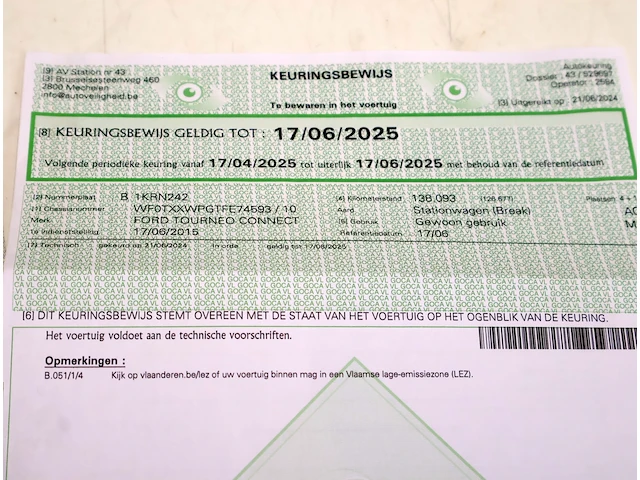 Ford tourneo – wf0txxxwpgtfe74593 – 2015 - afbeelding 11 van  19