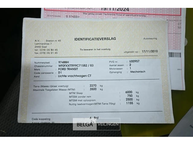 Ford transit - lichte vrachtauto - afbeelding 8 van  23
