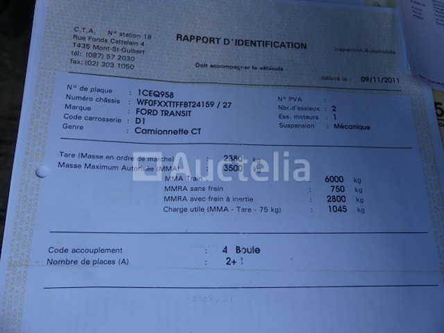 Ford transit gedumpte vrachtwagen (2011-137.801 km) - afbeelding 25 van  31