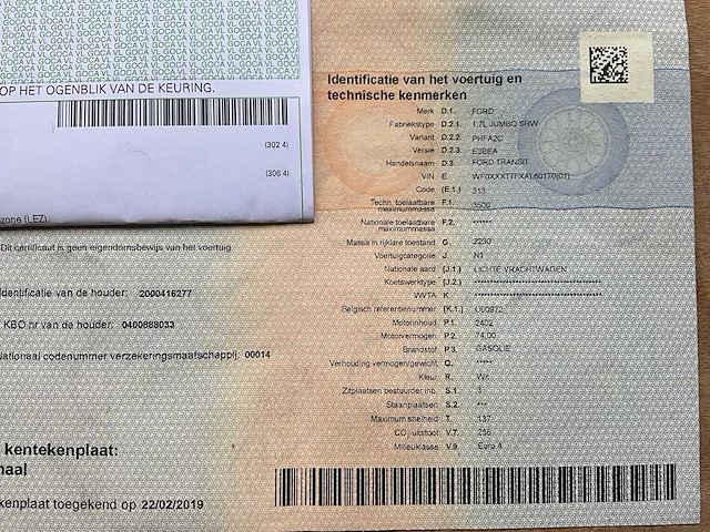 Ford transit lichte vracht - 3 pers. - afbeelding 54 van  62