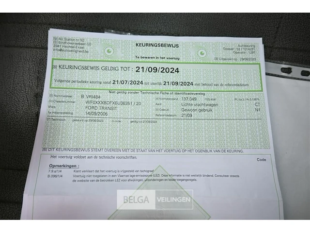 Ford transit lichte vrachtwagen - afbeelding 3 van  20
