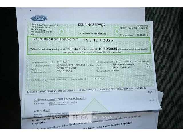 Ford transit lichte vrachtwagen - afbeelding 14 van  16