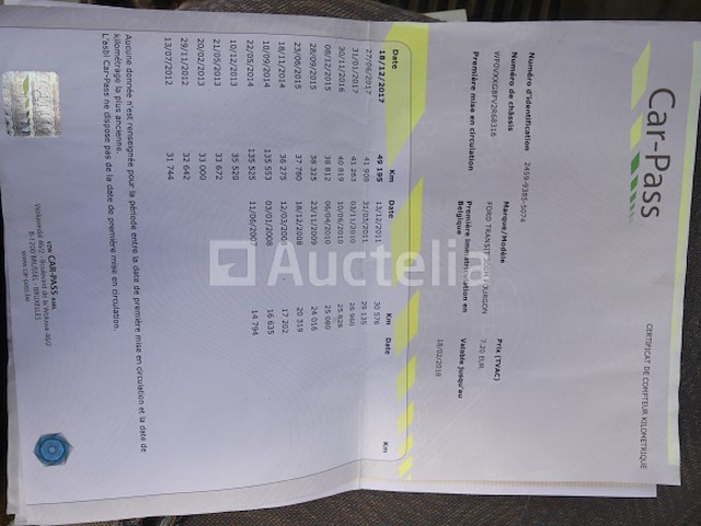 Ford transit pick-up vrachtwagen (2017-61.466 km) - afbeelding 6 van  23