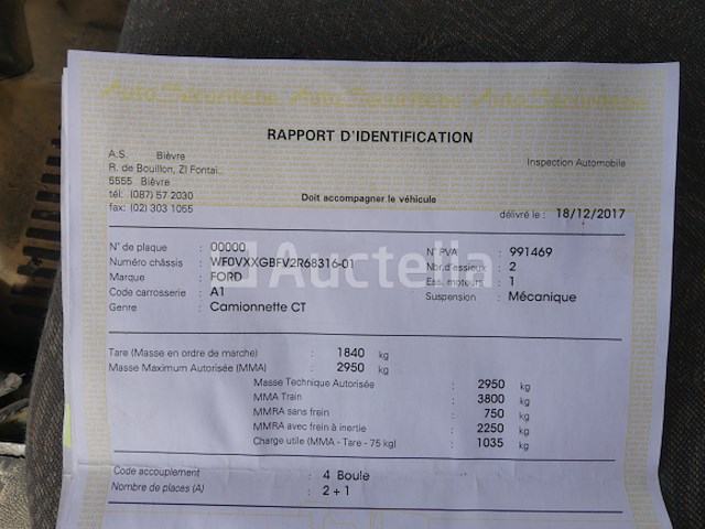 Ford transit pick-up vrachtwagen (2017-61.466 km) - afbeelding 15 van  23