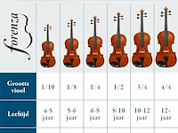 Forenza prima 2 volledige 4/4 maat viooloutfit - afbeelding 3 van  5