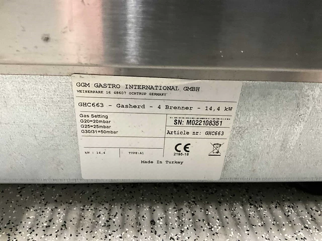 Fornuis ggm gastro 4 pitten - afbeelding 4 van  5