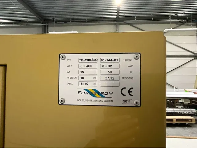 Forsstorm - td-200/400 lasapparaat - 2011 - afbeelding 9 van  18