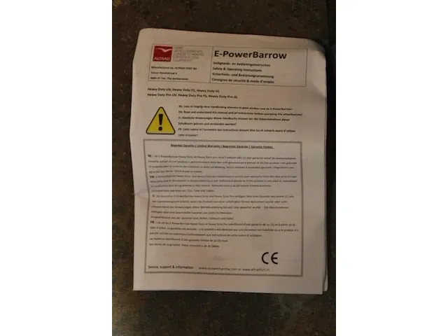 Fort e-powerbarrow bouwkruiwagen - afbeelding 6 van  6