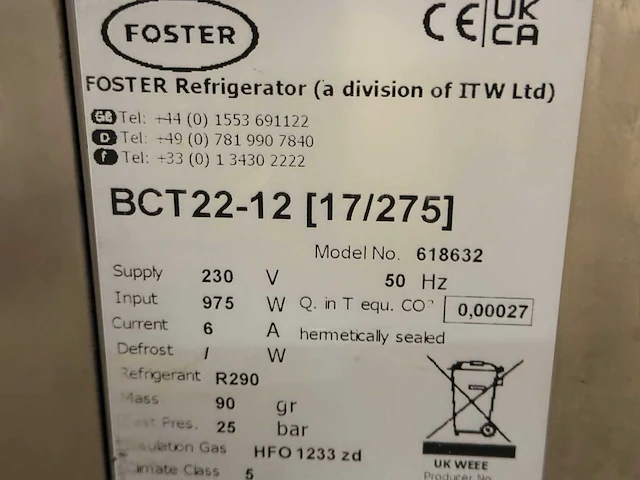 Foster - bct38-18 - vriescel - afbeelding 4 van  4
