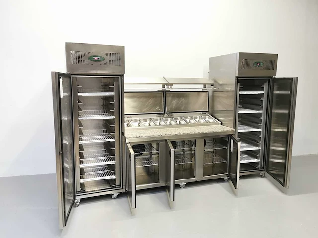 Foster - fps3gr/epro20bs - gekoelde tafel met koelkast en vriezer - afbeelding 1 van  2