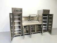 Foster - fps3gr/epro20bs - gekoelde tafel met koelkast en vriezer - afbeelding 1 van  2