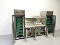 Foster - fps3gr/epro20bs - gekoelde tafel met koelkast en vriezer - afbeelding 1 van  5