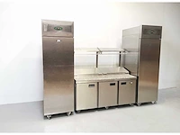 Foster - fps3gr/epro26bs - gekoelde tafel met koelkast en vriezer - afbeelding 2 van  2