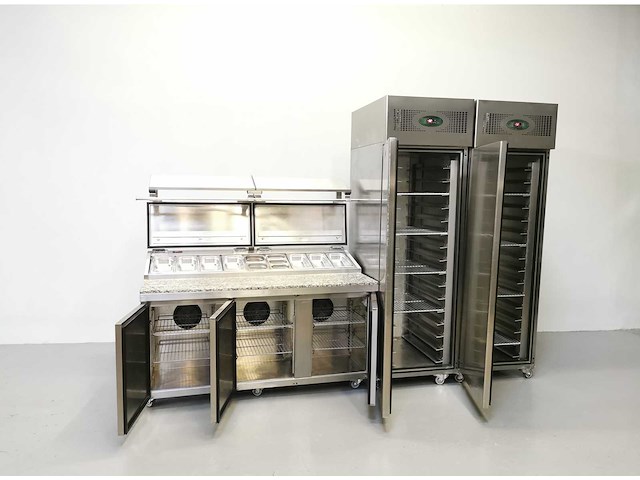 Foster - fps3gr/epro26bs - gekoelde tafel met koelkast en vriezer - afbeelding 2 van  2