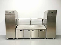 Foster - fps4gr/epro26bs - gekoelde tafel met koelkast en vriezer - afbeelding 2 van  4