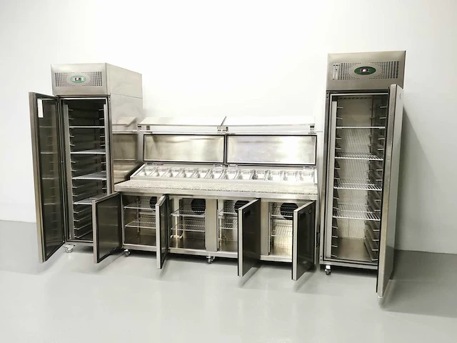 Foster - fps4gr/epro26bs - gekoelde tafel met koelkast en vriezer - afbeelding 3 van  4