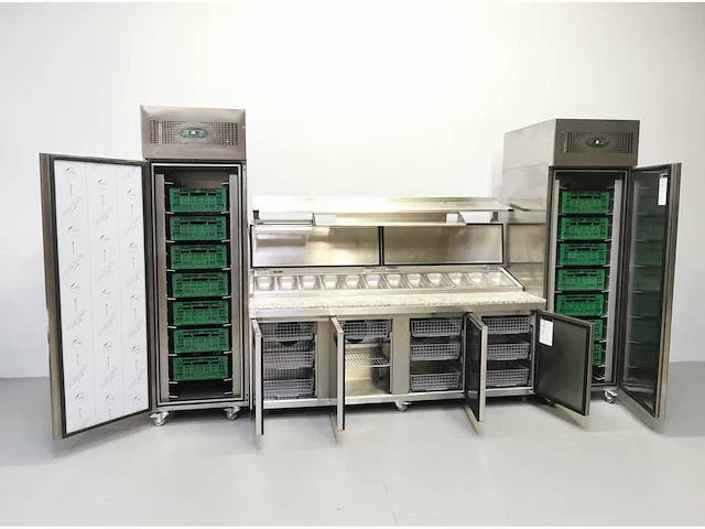 Foster - fps4gr/epro26bs - gekoelde tafel met koelkast en vriezer - afbeelding 1 van  5