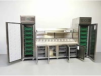 Foster - fps4gr/epro26bs - gekoelde tafel met koelkast en vriezer