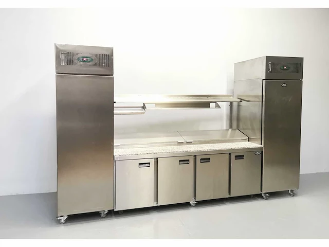 Foster - fps4gr/epro26bs - gekoelde tafel met koelkast en vriezer - afbeelding 2 van  5