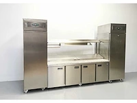 Foster - fps4gr/epro26bs - gekoelde tafel met koelkast en vriezer - afbeelding 2 van  5