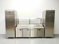 Foster - fps4gr/epro26bs - gekoelde tafel met koelkast en vriezer - afbeelding 1 van  2