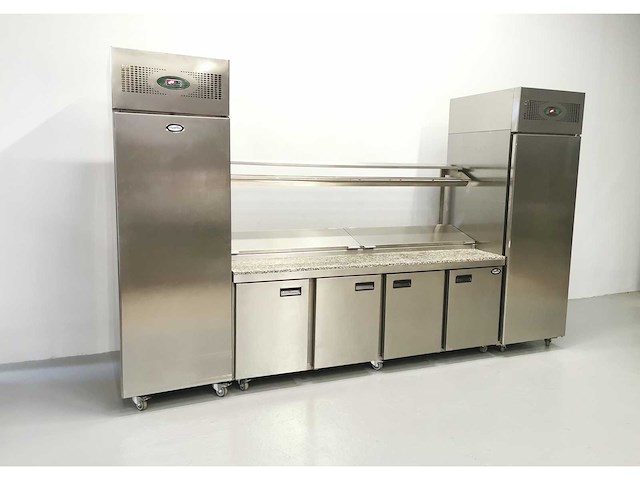 Foster - fps4gr/epro26bs - gekoelde tafel met koelkast en vriezer - afbeelding 2 van  5