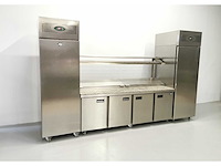 Foster - fps4gr/epro26bs - gekoelde tafel met koelkast en vriezer - afbeelding 2 van  5
