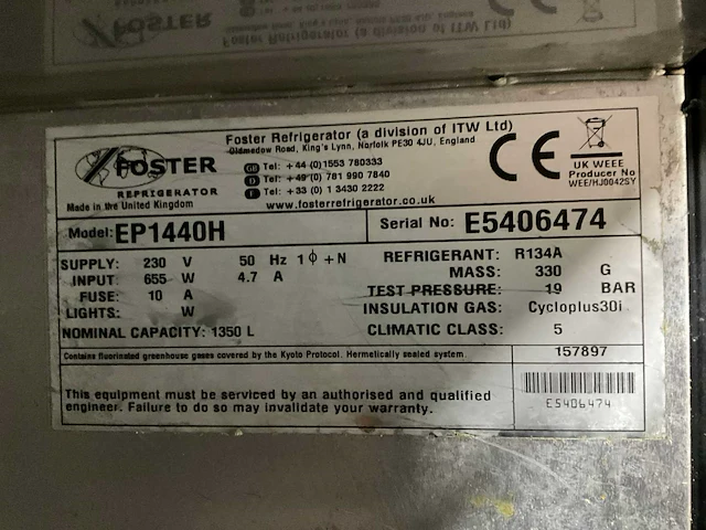 Foster g2 eco pro rvs koelkast - afbeelding 8 van  8