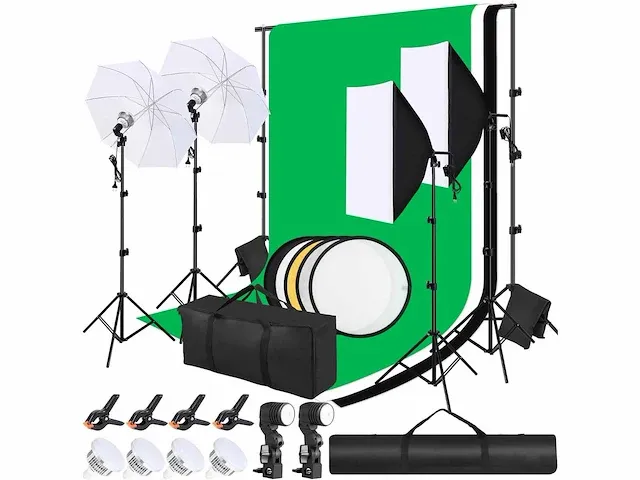 Foto- en verlichtingsstudiokit, 2,6 m x 3 m - afbeelding 1 van  7