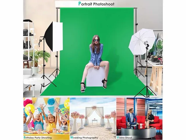 Foto- en verlichtingsstudiokit, 2,6 m x 3 m - afbeelding 7 van  7