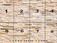 Fotobehang 3d print stenen beige 366 x 254 cm - afbeelding 2 van  3