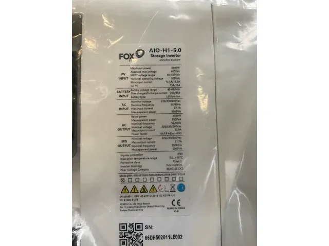 Fox ess aio-h1-5.0 batterijopslag - afbeelding 5 van  6