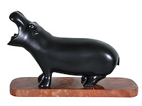 François pompon - hippopotame - brons - afbeelding 2 van  7
