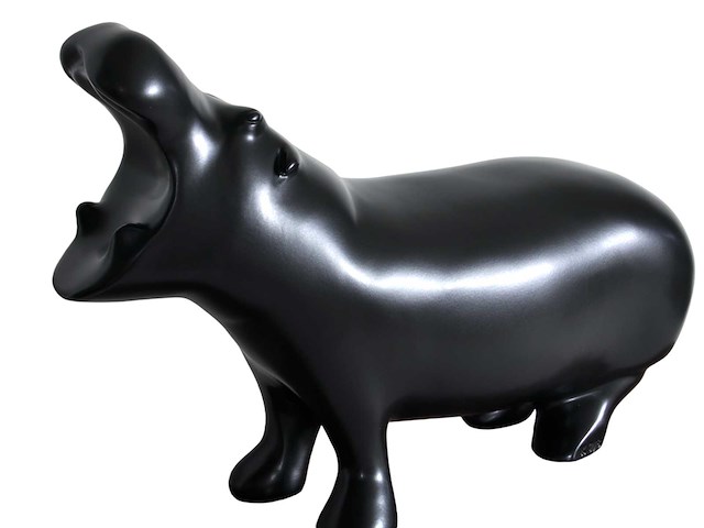 François pompon - hippopotame - brons - afbeelding 7 van  7