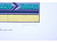 Frank maieu - schouwgarnituur - kleurenzeefdruk - afbeelding 3 van  7