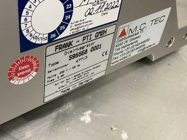 Frank-pti s95568 desintegrator - afbeelding 5 van  5