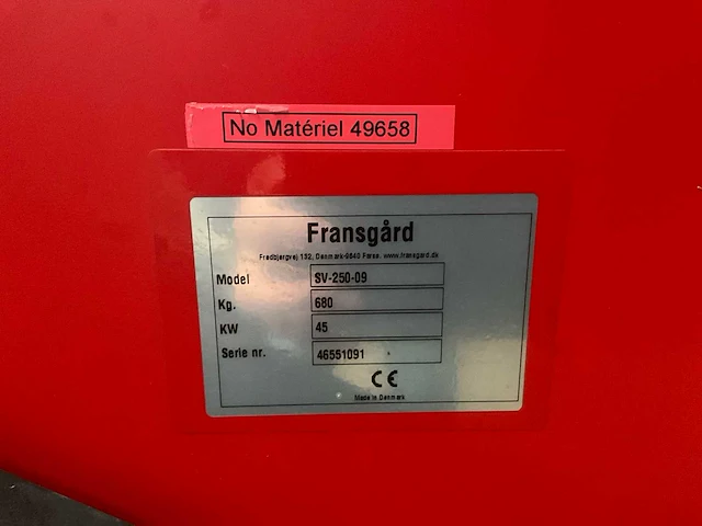 Fransgard sv-250-09 zwadkeerder hooimachines - afbeelding 7 van  15