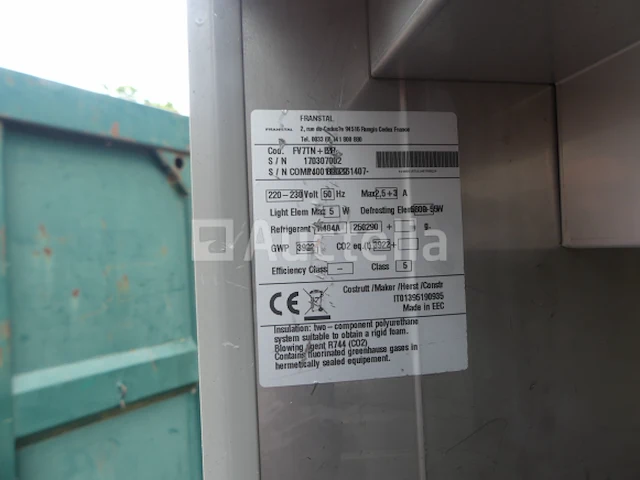 Franstal verticale roestvrijstalen koelkast - afbeelding 8 van  8