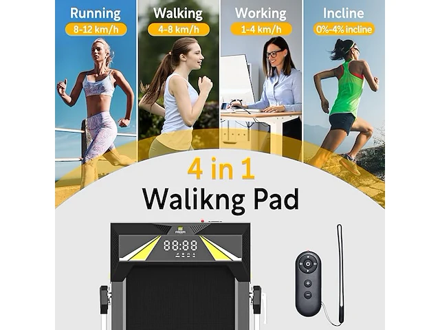 Freepifitness opvouwbare loopband - afbeelding 2 van  6