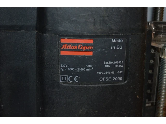 Frees atlas copco ofse2000 in metalen kist - afbeelding 5 van  6