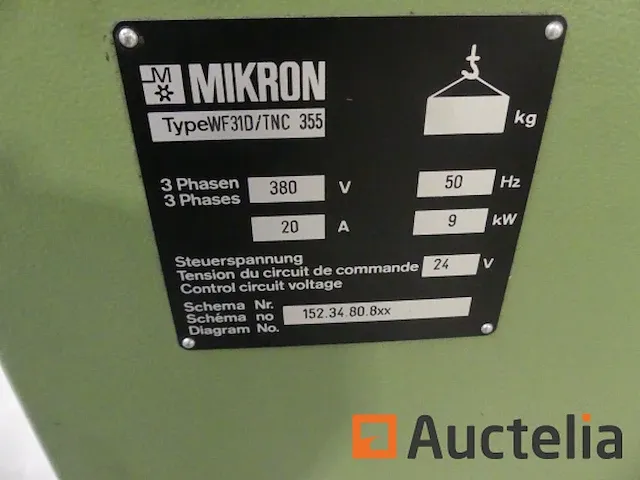 Freesmachine 3-assige mikron wf 31 d/tnc 355 - afbeelding 3 van  17