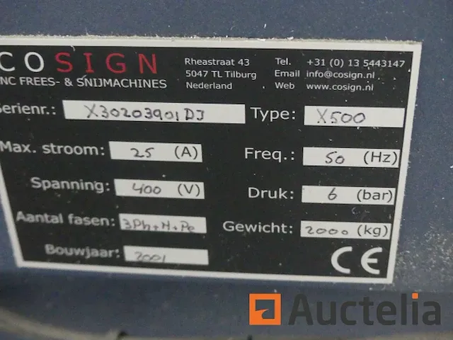 Freesmachine horizontale cnc cosign x500, stofcollector voor cnc op wielen alko vermogen exemplaar - afbeelding 1 van  26