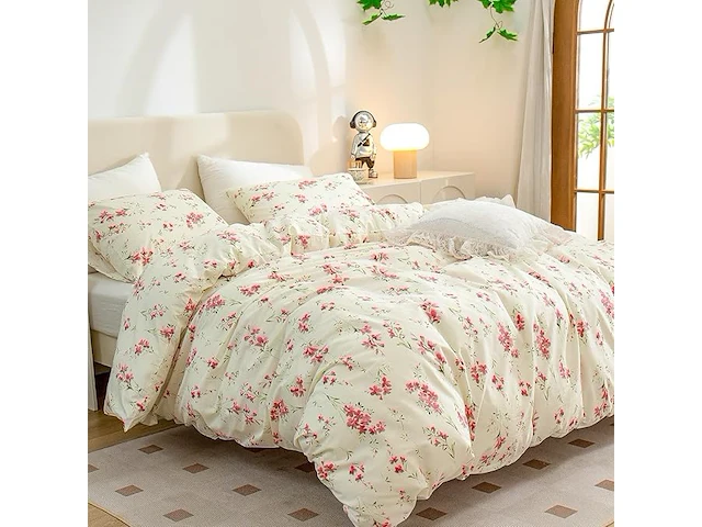 Freyamy omkeerbaar bloemen beddengoed 135 x 200 cm - afbeelding 1 van  4