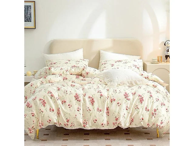 Freyamy omkeerbaar bloemen beddengoed 135 x 200 cm - afbeelding 2 van  4