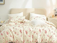 Freyamy omkeerbaar bloemen beddengoed 135 x 200 cm - afbeelding 2 van  4