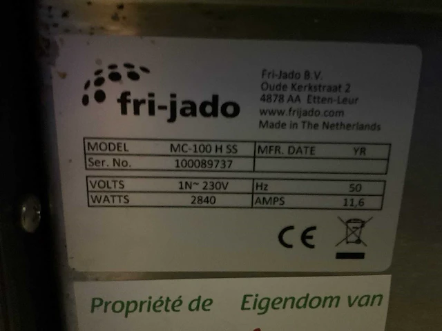 Fri-jado mc100 hss warmhoudvitrine - afbeelding 9 van  9