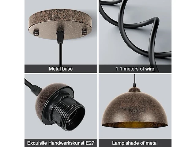 Frideko home moderne hanglamp (2 stuks) - afbeelding 3 van  3