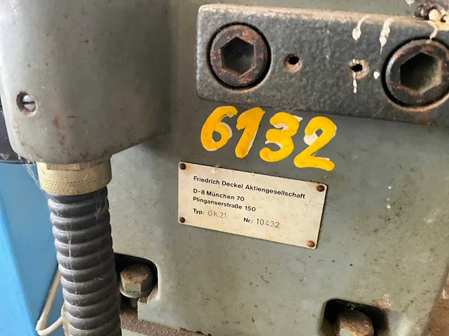 Friedrich deckel gk21 freesmachine - afbeelding 7 van  18