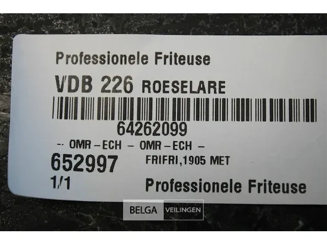 Frifri 1905 met professionele friteuse - afbeelding 3 van  3