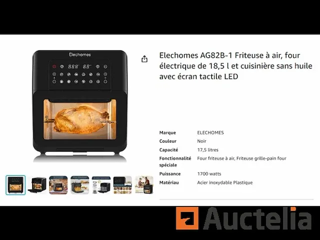 Friteuse elechomes ag82b-1 multifunctioneel - afbeelding 3 van  8